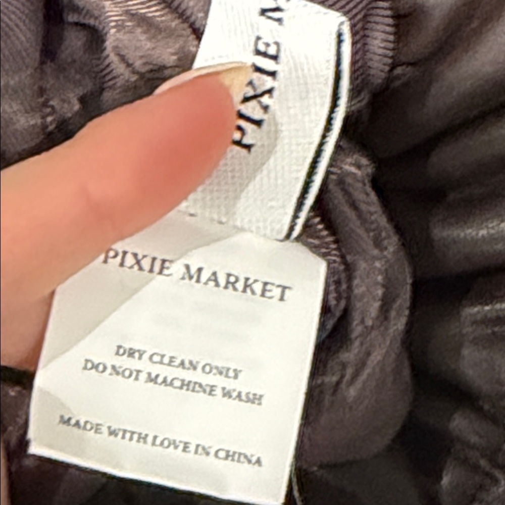 Pixie Market Leather Bomber Jacket - image 6